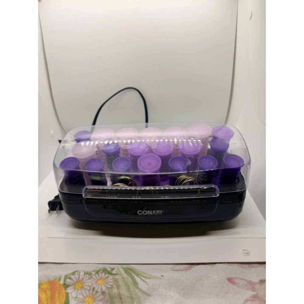 Conair Instant Heat 20 Hot Rollers Ceramic Hair Setter Purple Pink HS11RX